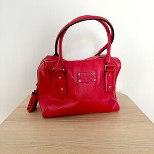 Kate Spade Red Bowler Bag